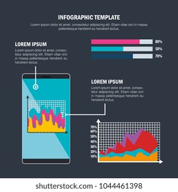 technology and business infographic template icons