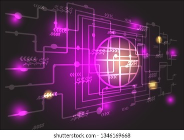 Technology business network digital background modern ,vector illustration.