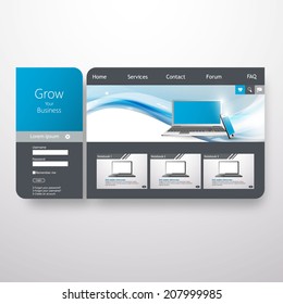 Technology Business Website Template - Eps 10 