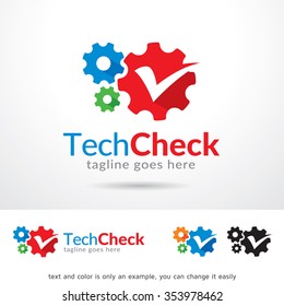Technology Check Logo Template Design Vector