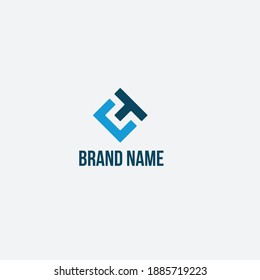technology check t c logo for a company and branding 