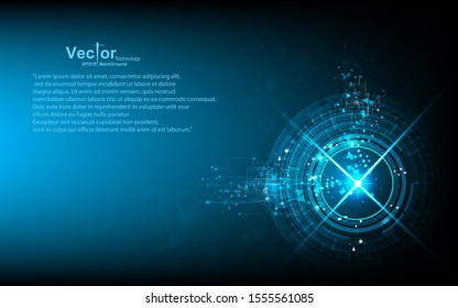 technology circle background layout backdrop concept arrow energy