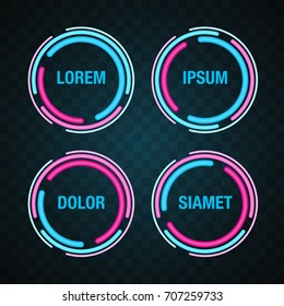 Technology circle banner 