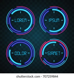 Technology circle banner 
