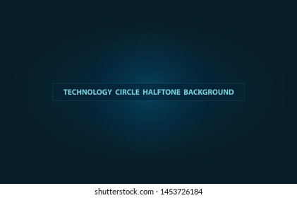 Technology circle dotted halftone background abstract