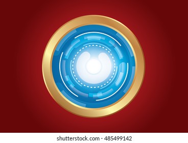 technology circle effect light abstract background