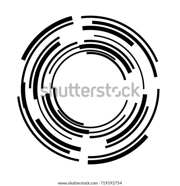 Technology Circle Lines Stock Vector (Royalty Free) 719592754 ...