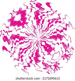 Technology Circle, Lines . Vector logo