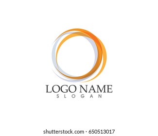  Technology circle logo and symbols business
