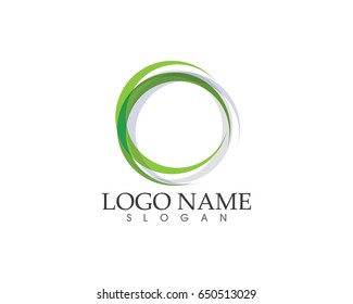  Technology circle logo and symbols business
