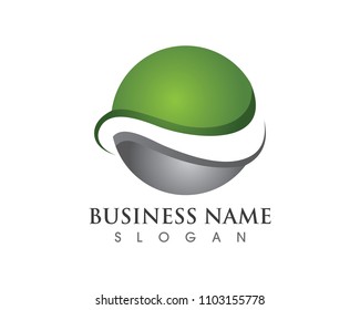 Technology circle logo and symbols Vector