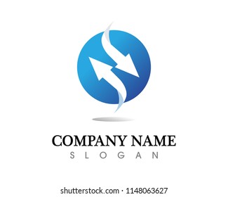 Technology circle logo and symbols Vector