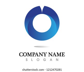 Technology circle logo and symbols Vector
