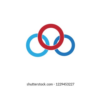 Technology circle logo and symbols Vector