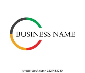 Technology circle logo and symbols Vector