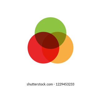 Technology circle logo and symbols Vector