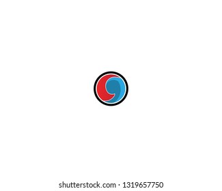 Technology circle logo and symbols Vector
