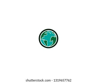 Technology circle logo and symbols Vector