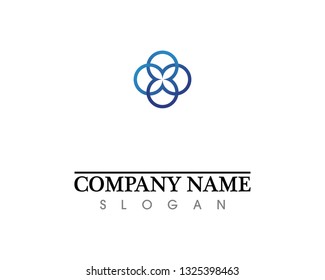 Technology circle logo and symbols Vector