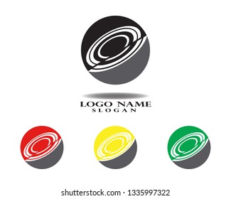 Technology circle logo and symbols Vector