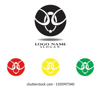 Technology circle logo and symbols Vector