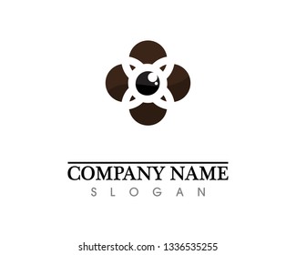Technology circle logo and symbols Vector