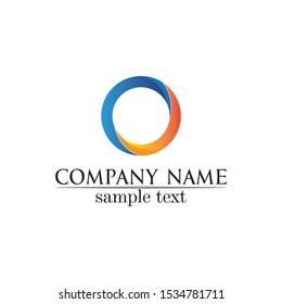 Technology circle logo and symbols Vector