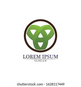 Technology circle logo and symbols Vector