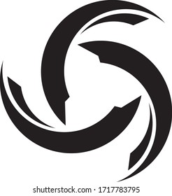 Technology circle logo and symbols Vector
