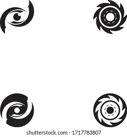 Logo y símbolos del círculo de la tecnología Vector
