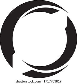 Logo y símbolos del círculo de la tecnología Vector
