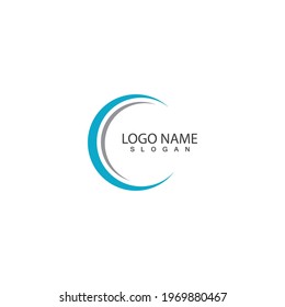 Technology circle logo and symbols Vector