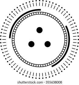 Technology Circle Logo . Vector .