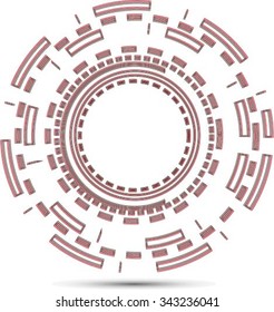 Technology Circle. Vector Illustration.