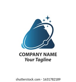 technology circle vector logo design