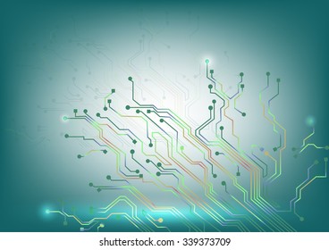 technology circuit abstract concept background, vector illustration