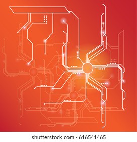 technology circuit background ,electronic digital 4.0