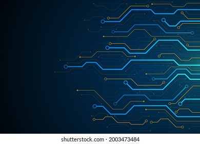 Diseño de fondo de la placa de circuito de tecnología. Concepto de comunicación. 