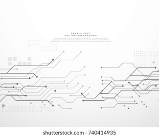 Technology Circuit Board Background With Dynamic Lines