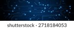 Technology circuit board background. Electronic motherboard concept of artificial intelligence engineering. Background of digital data network connectivity.
