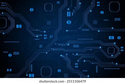 Plano de fundo da placa de circuito tecnológico. Conceito de placa-mãe eletrônica ou engenharia de inteligência artificial
