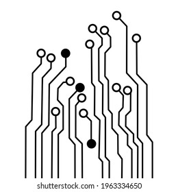 technology Circuit board background texture. vector illustration