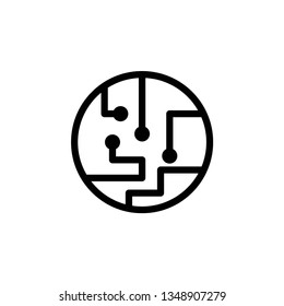 technology, circuit board icon