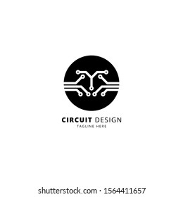 Technology and Circuit board icon design vector template 