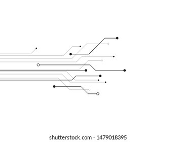Illustration zur Technologie-Schaltkreisdesign-Vektorillustration.