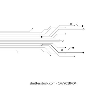 Technology Circuit Design Vector Illustration.