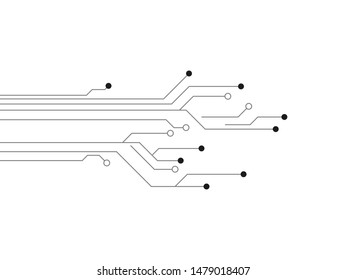 Technology Circuit Design Vector Illustration.