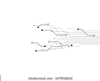 Technology Circuit Design Vector Illustration.