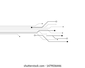 Technology Circuit Design Vector Illustration.