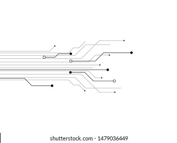 Technology Circuit Design Vector Illustration.